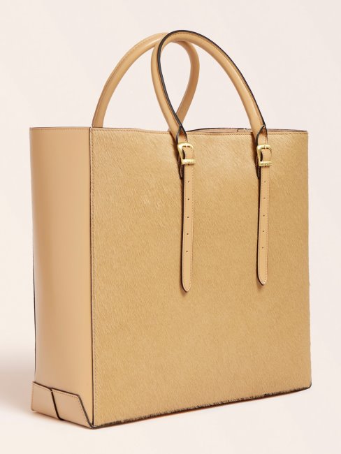 Sac à Main Guess Beige Lady Luxe En Cuir Véritable
