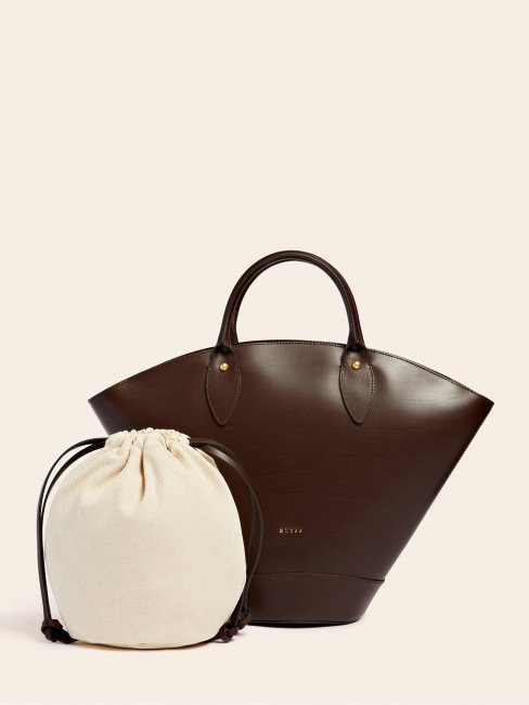 Guess Jary Sac à Main En Cuir Véritable Marron