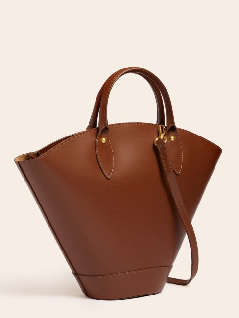 Jary Sac à Main En Cuir Véritable Marron Guess