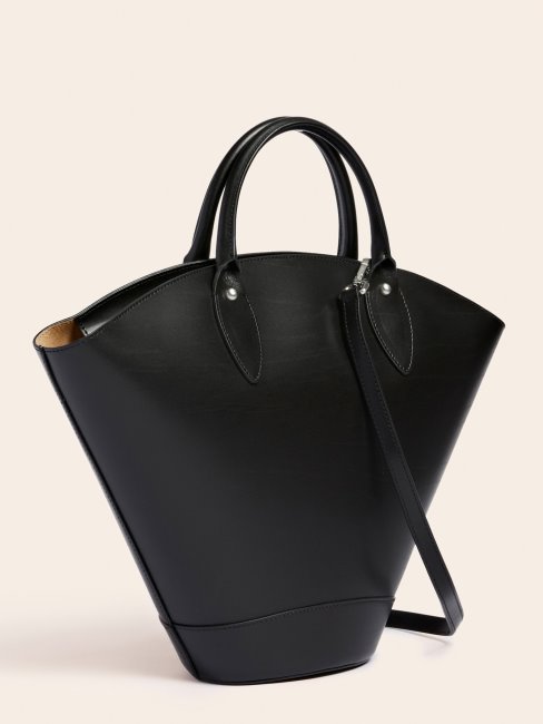 Guess Jary Sac à Main En Cuir Véritable Noir