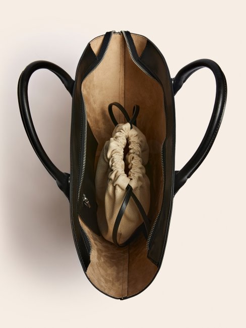 Guess Jary Sac à Main En Cuir Véritable Noir