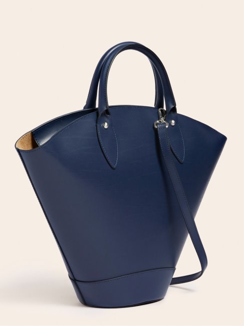 Jary Sac à Main En Cuir Véritable Bleu Guess