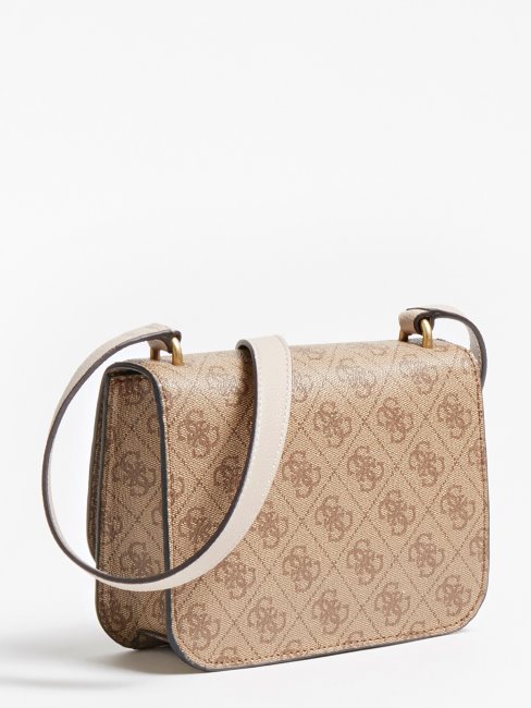 Guess Noelle 4g ​​​​logo Mini Sac à Bandoulière Marron