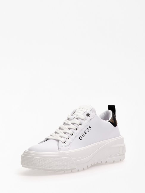 Paniers Eladie Multi Blanches Avec Semelle Gomme Guess