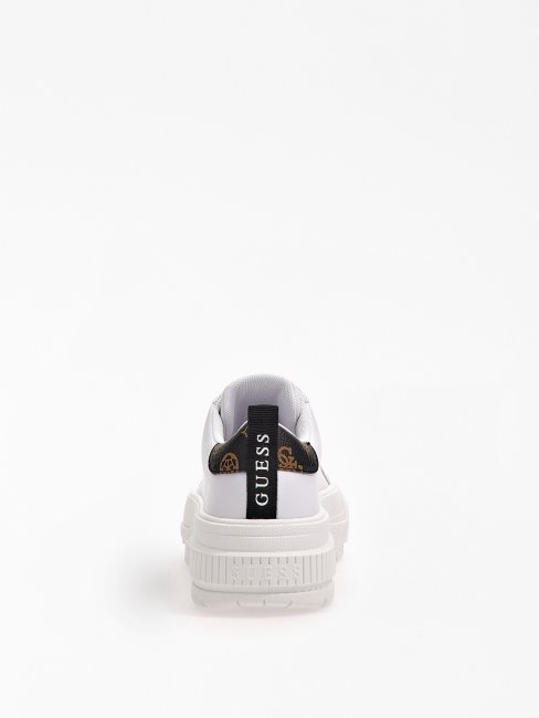 Paniers Eladie Multi Blanches Avec Semelle Gomme Guess