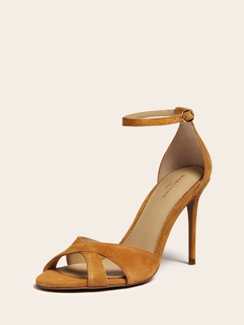 Sandale En Daim Brun Devinez Martien