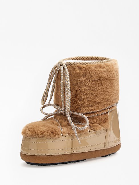 Bottes De Neige Susy En Fausse Fourrure Beige Guess