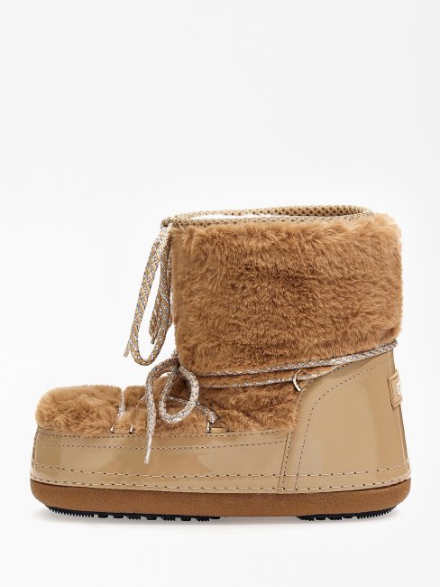 Bottes De Neige Susy En Fausse Fourrure Beige Guess