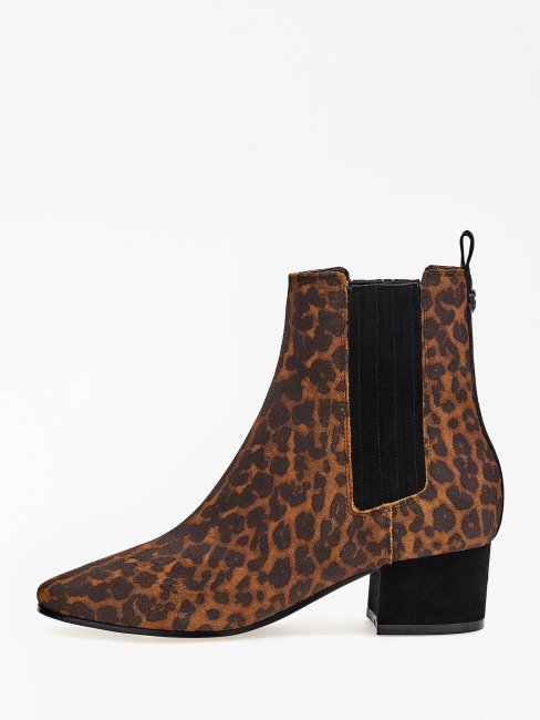 Bottines Safia Daim Animalier Deviner
