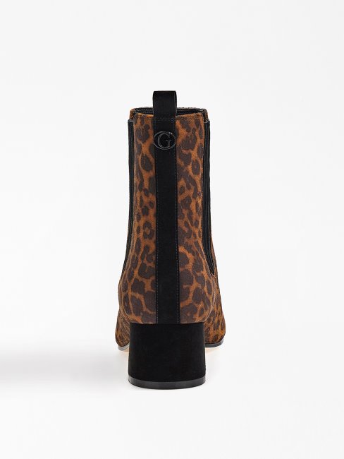 Bottines Safia Daim Animalier Deviner