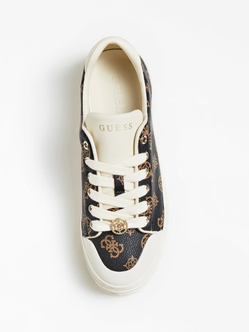 Guess Paniers Lullu 4g Avec Logo Pivoine