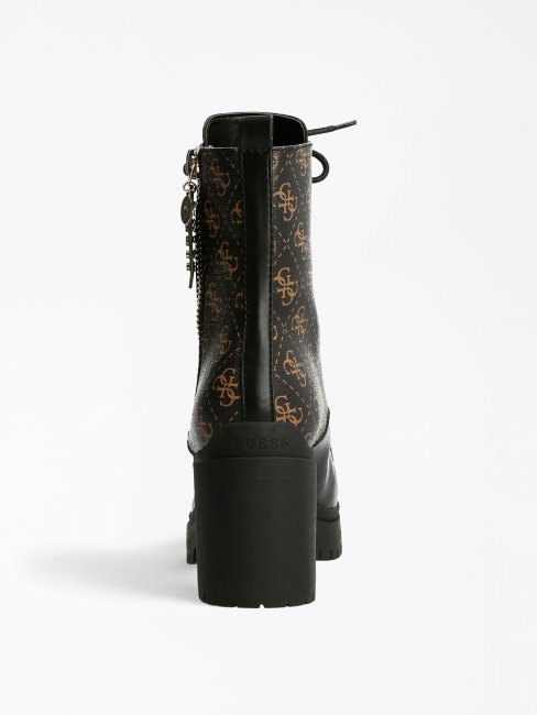 Botte De Combat Cabra 4g Logo Guess Marron