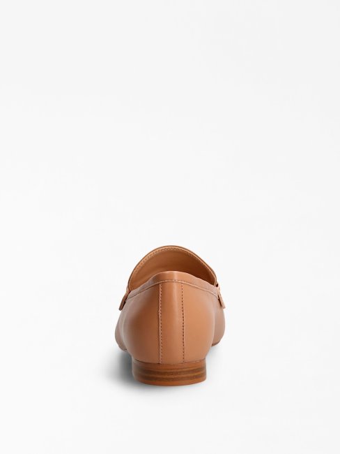 Marta Mocassin En Cuir Mélangé Beige Guess