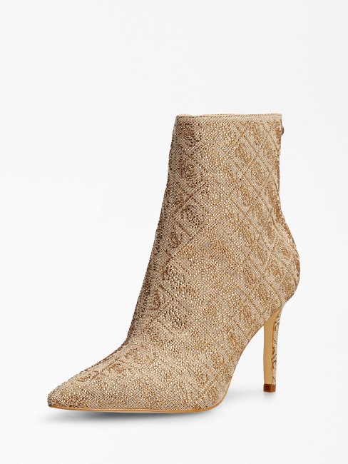 Bottine Dafina Beige Strass Guess