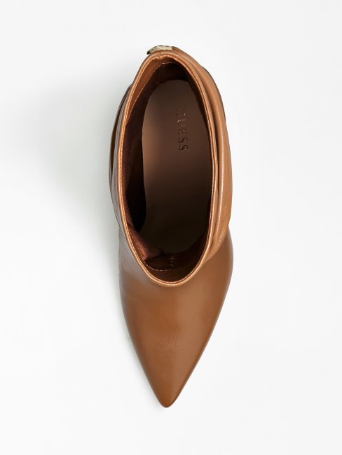 Bottines Dabbi En Cuir Véritable Guess Marron