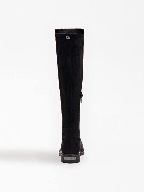 Guess Bottes Faeya En Daim Noir