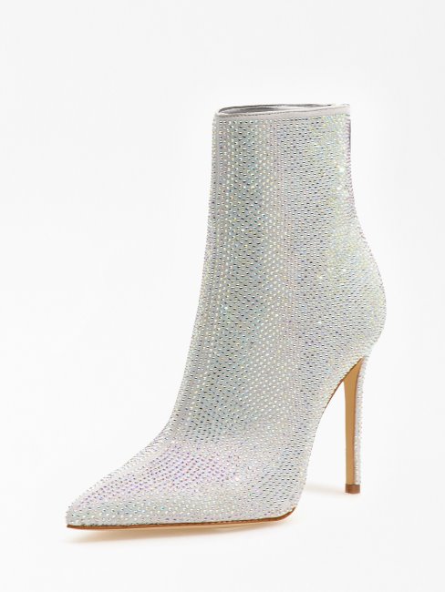 Bottines Selma Strass Argent Guess