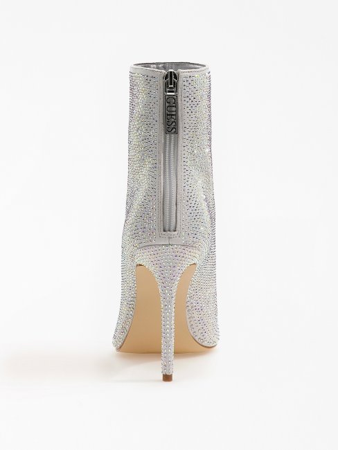 Bottines Selma Strass Argent Guess