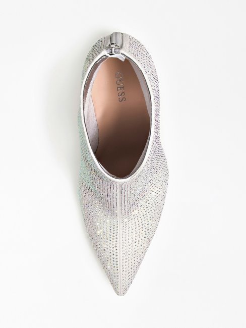 Bottines Selma Strass Argent Guess