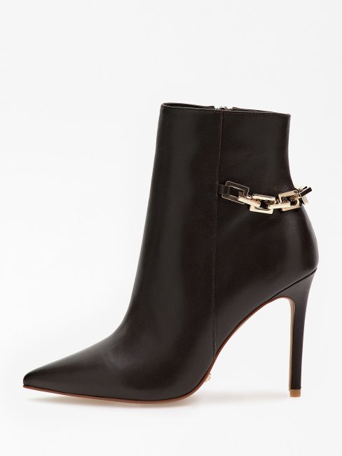 Bottines Marciano En Cuir Véritable Noir Guess
