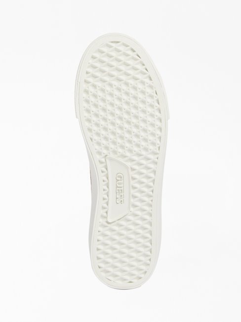 Espadrilles Montantes à Logo Elga Crème Guess