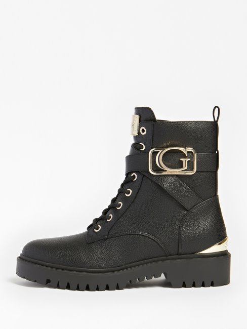 Orana Side Logo Combat Boot Noir Guess