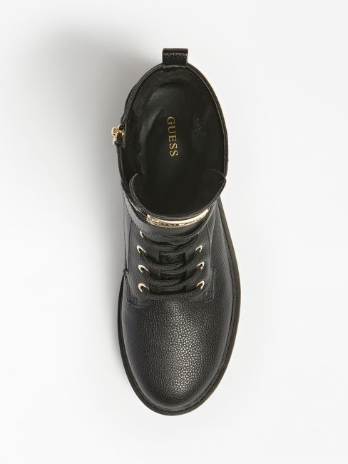 Orana Side Logo Combat Boot Noir Guess