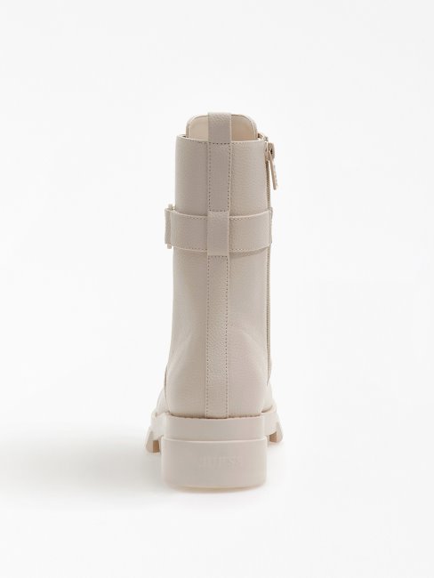 Bottes De Combat Blanches à Logo Multi Madox Lettrage Guess