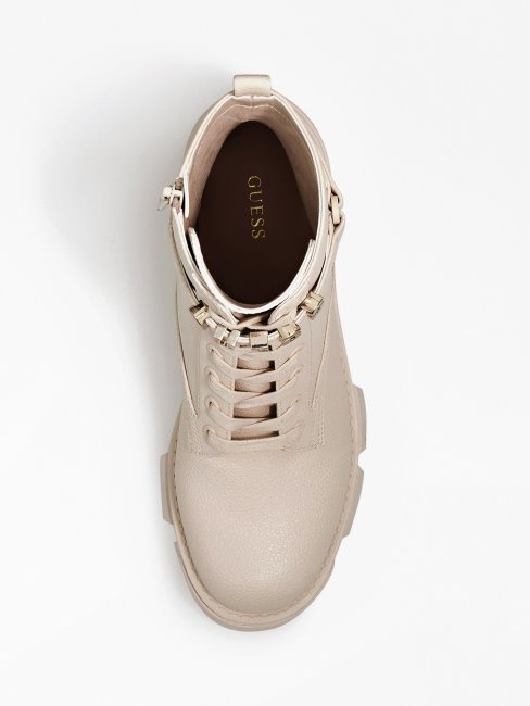 Bottes De Combat Blanches à Logo Multi Madox Lettrage Guess