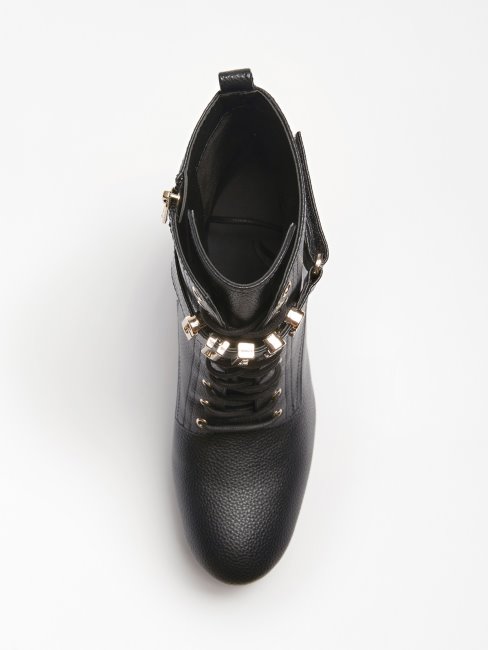 Biola Breloque Logo Bottine Guess Noir