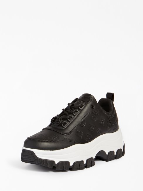 Chaussure De Running Bria 4g Peony Logo Noir Guess