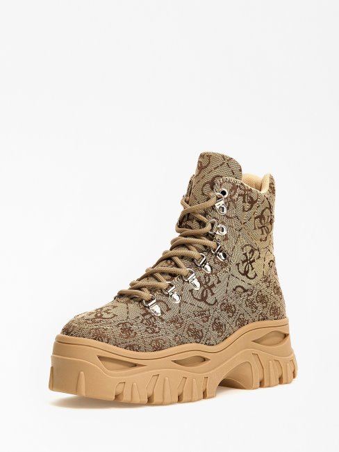 Rare Bootine 4g Logo Guess Beige