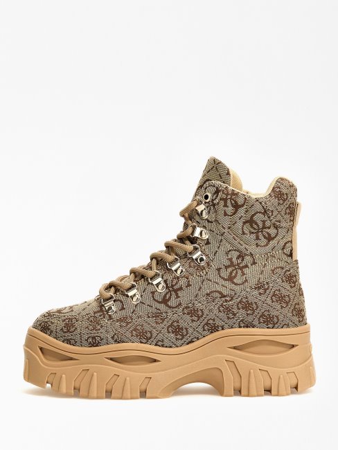 Rare Bootine 4g Logo Guess Beige