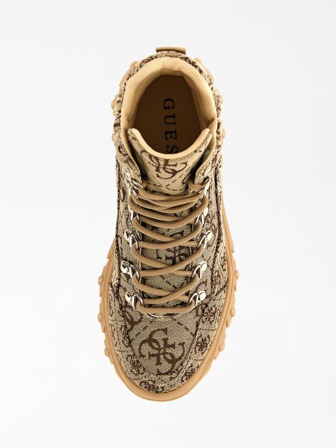 Rare Bootine 4g Logo Guess Beige