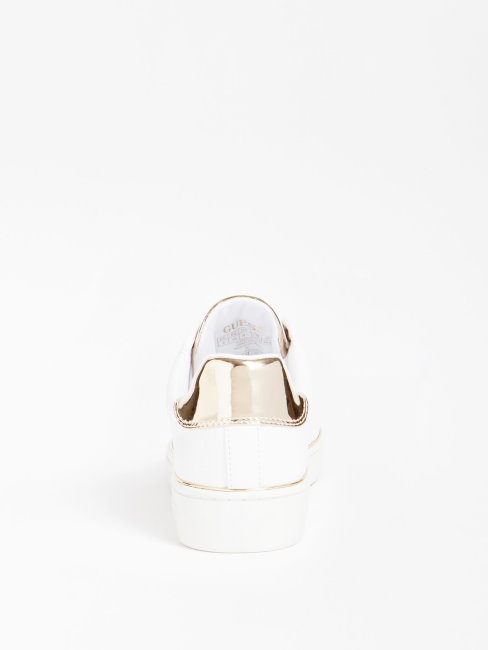 Guess Beckie Baskets Logo 4g En Creux Blanc