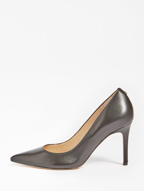 Dafne Escarpin Cuir Véritable Noir Guess