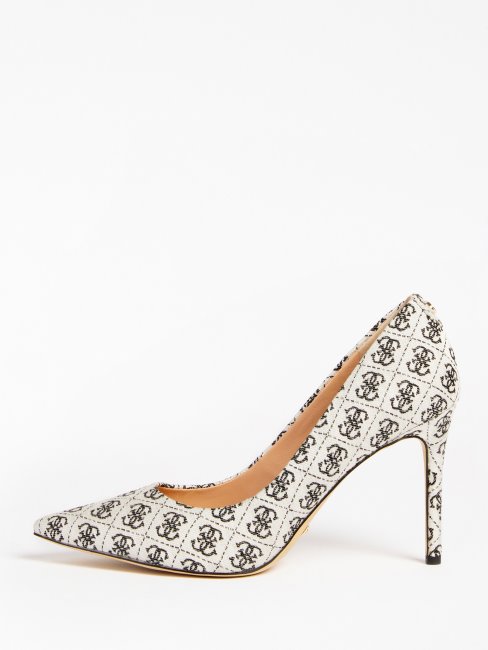 Escarpin Noir Multi Piera 4g Logo Guess