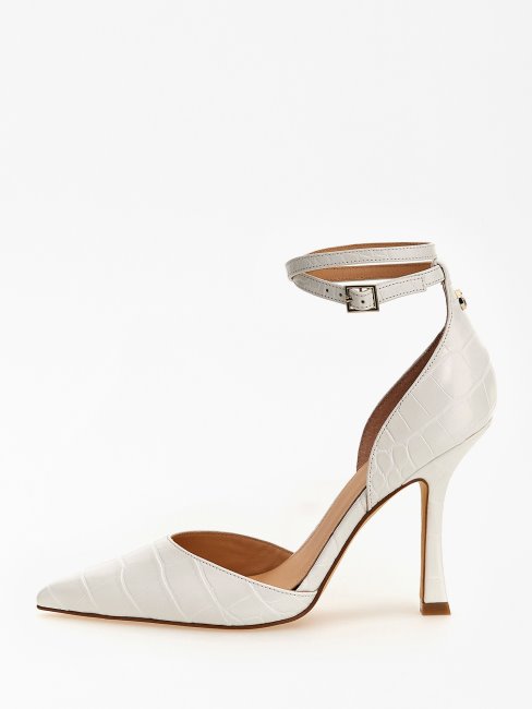 Sandale Guess Sydnie Blanche à Imprimé Croco