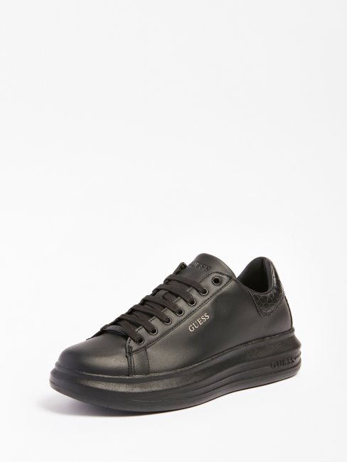 Vibo Sneaker En Cuir Mélangé Noir Guess