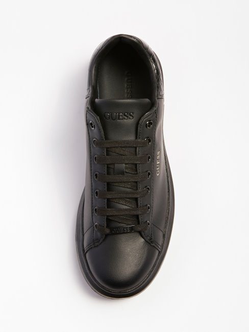 Vibo Sneaker En Cuir Mélangé Noir Guess