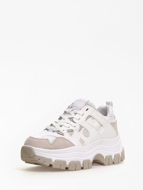 Chaussure De Course Blanche Multi Brayjen 4g Peony Logo Guess