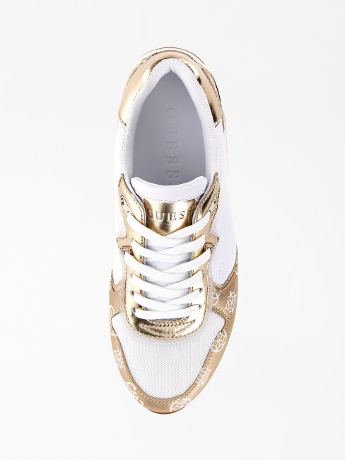 Chaussure De Course à Empiècement Laminé Doré Guess Harinna