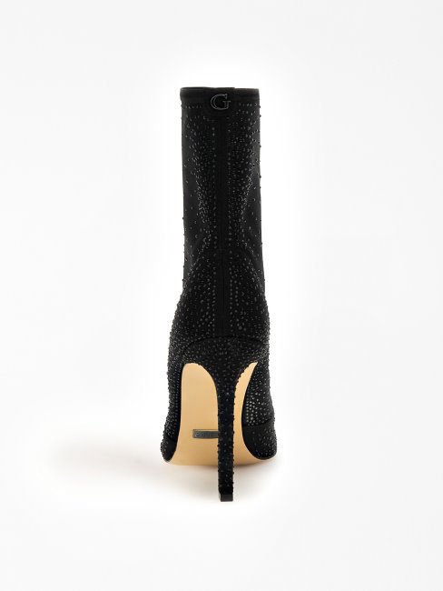 Guess Bottillon Silvero Strass Noir