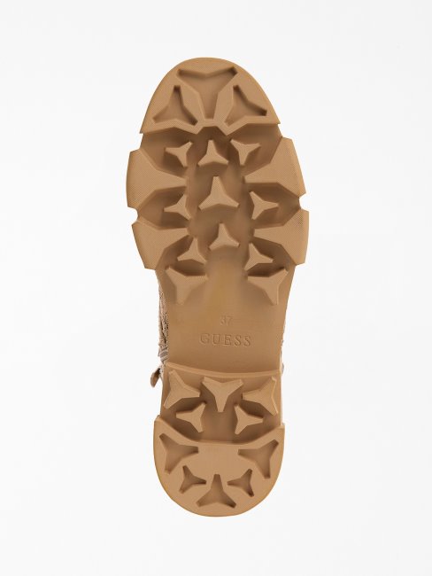 Guess Madox Beige Bottines à Lacets