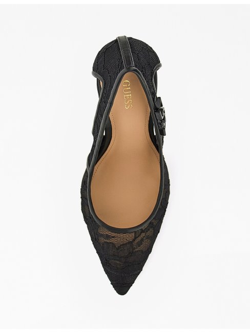 Gabbi Escarpin à Lacets Noir Guess