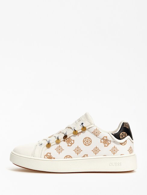 Baskets Guess Mely 4g Peony Blanches Avec Logo