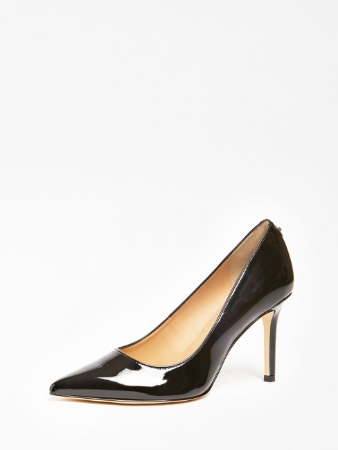 Devine Dafne Escarpin Verni Noir