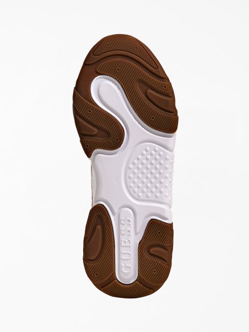 Chaussure De Course à Empiècement En Daim Goldon Multi Rose Guess