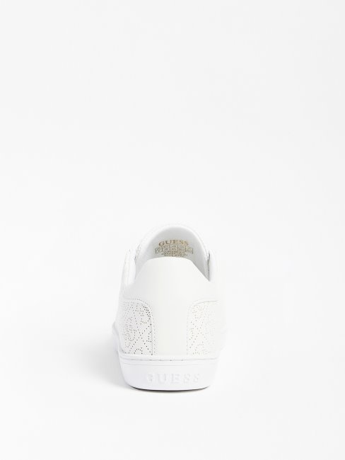 Guess Rosalia Paniers Perforés à Logo 4g Blanc