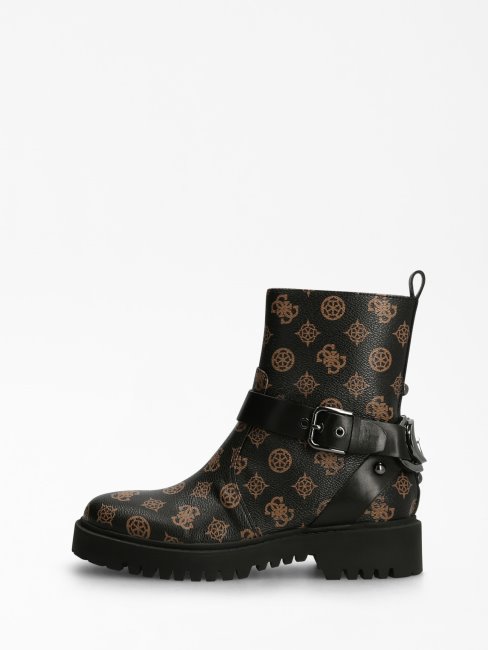 Guess Oracia 4g Pivoine Logo Bottine Marron